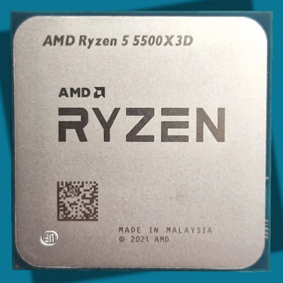 CPU AMD Ryzen 5 5500X3D CPU AMD Ryzen 5 5500X3D 6-Core AM4 OEM Tray CPU/Processor – PC Tec UK