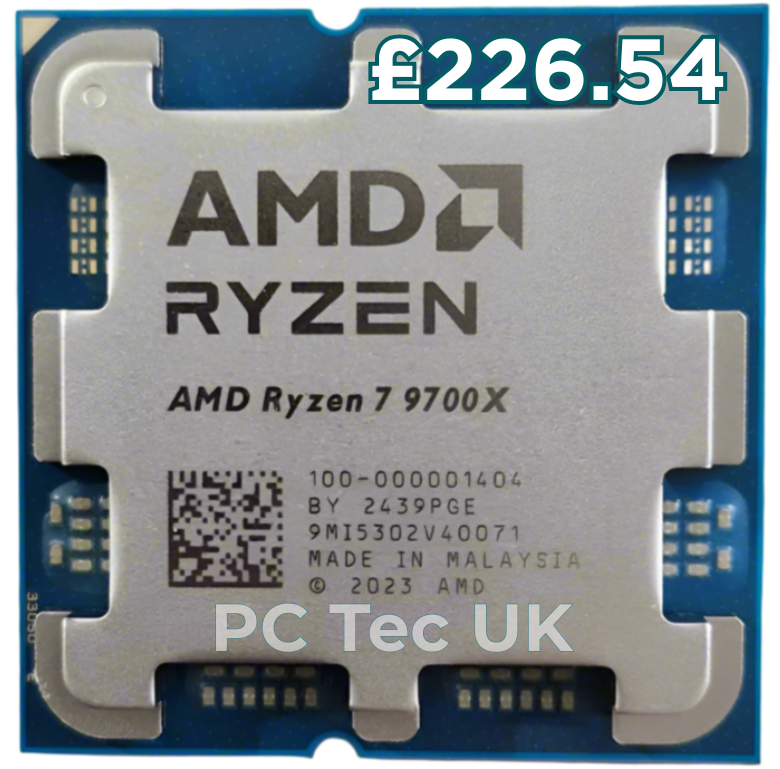 Brand New AMD Ryzen 7 9700X Tray Processor, Socket AM5, No Cooler