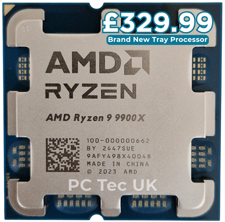 Brand New AMD Ryzen 9 9900X Tray Processor, Socket AM5, No Cooler