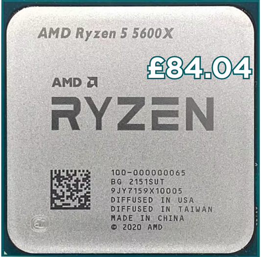 Brand New AMD Ryzen 5 5600X Tray Processor, Socket AM4, No Cooler