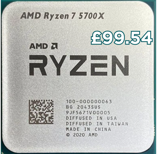 Brand New AMD Ryzen 7 5700X Tray Processor, Socket AM4, No Cooler