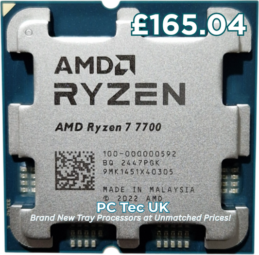 Brand New AMD Ryzen 7 7700 Tray Processor, Socket AM5, No Cooler