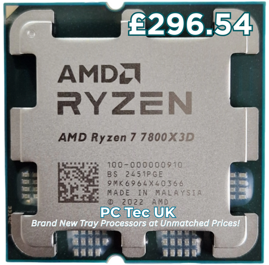 Brand New AMD Ryzen 7 7800X3D Tray Processor, Socket AM5, No Cooler
