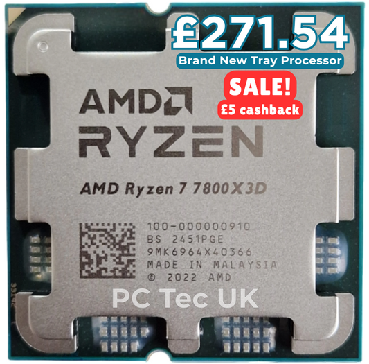 New AMD Ryzen 7 7800X3D AM5 Tray Processor