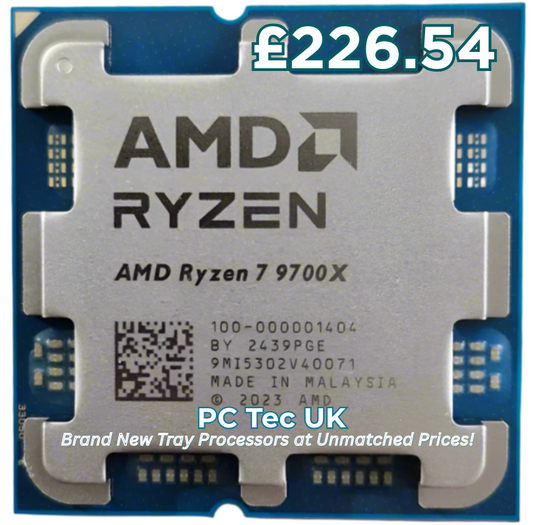 Brand New AMD Ryzen 7 9700X Tray Processor, Socket AM5, No Cooler